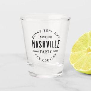 Country Music Whiskey Shot Glass Nashville Party Schnapsglas