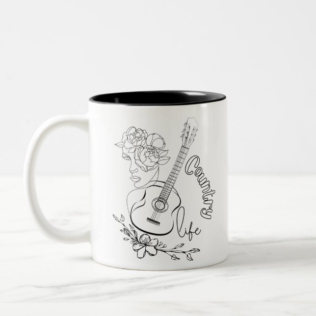 Country Music Zweifarbige Tasse (Links)
