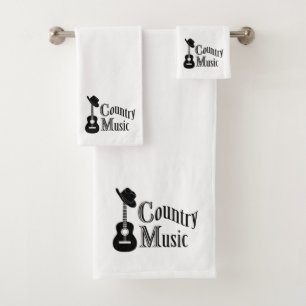 Country Musik Badhandtuch Set