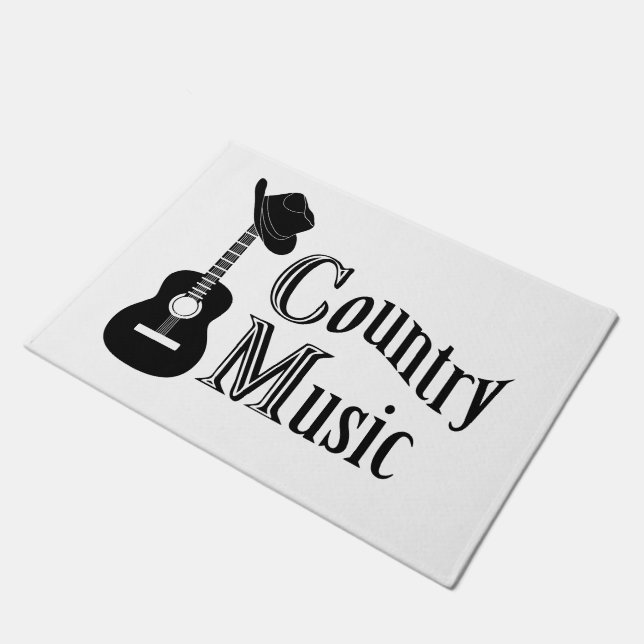 Country Musik Fußmatte (Schrägansicht)