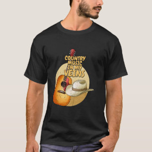 Country-Musik in meinen Adern Western Cowboy T-Shirt