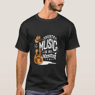 Country-Musik ist meine Medizin Bluegrass Western T-Shirt
