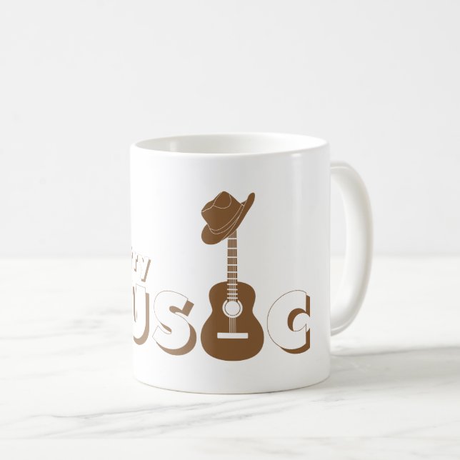 Country Musik Kaffeetasse (VorderseiteRechts)