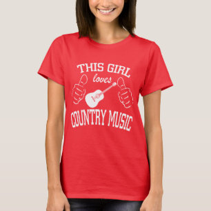 Country-Musik-Liebhaberin Dieses Mädchen liebt Co T-Shirt