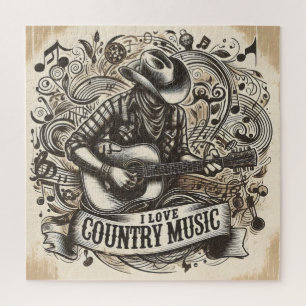 Country-Musik. Puzzle
