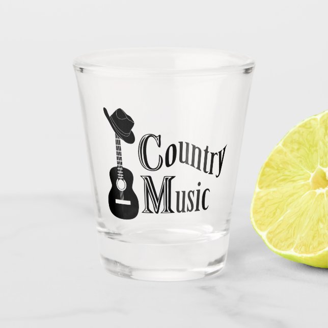 Country Musik Schnapsglas (Vorderseite)