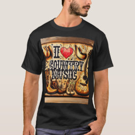 Country-Musik. T-Shirt