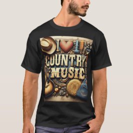 Country-Musik. T-Shirt