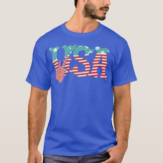 Country-Musik USA Vintage-Gitarre Amerikanische Fl T-Shirt