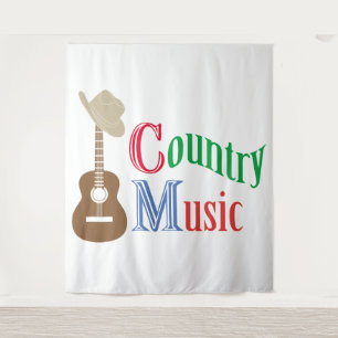 Country Musik Wandteppich