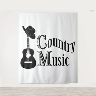 Country Musik Wandteppich