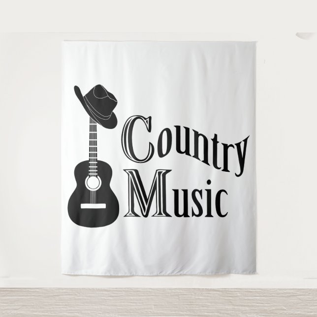 Country Musik Wandteppich (Vorderseite)