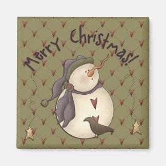 Country Nowel Christmas Magnet