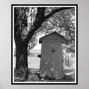 Country Outhouse Poster