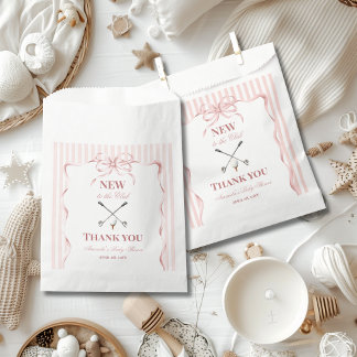 Country Pink Girl New to the Club Golf Baby Shower Geschenktütchen