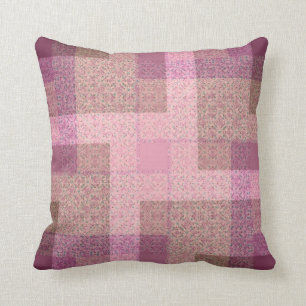 Country Pink Patchwork Muster Kissen / Kissen