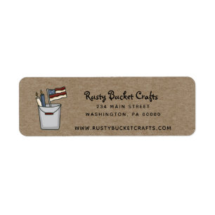 Country Primitive Americana Candles und Flag Kraft