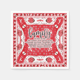 Country Red Bandana Summer Family Wiedersehen Serviette