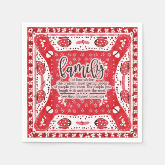 Country Red Bandana Summer Family Wiedersehen Serviette