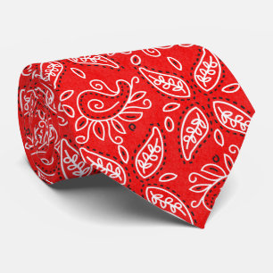 Country Red Paisley Muster Krawatte