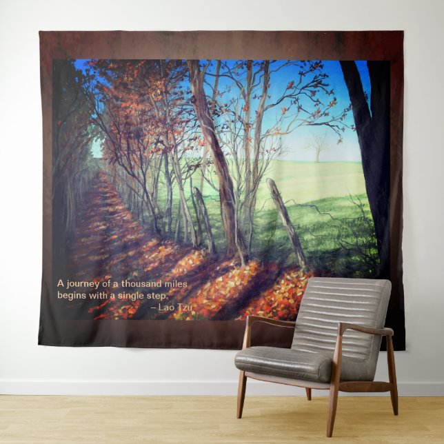 Country Road Fine Art Landschaft Print Wandteppich (Beispiel (Horizontal))
