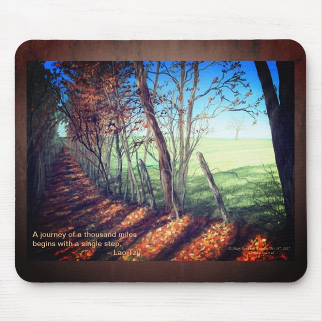 "Country Road" Kunstlandschaft Mousepad (Vorne)