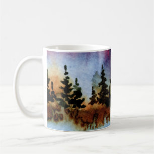 Country Road Tasse ländliche Kiefernfelsen Ozeanwe