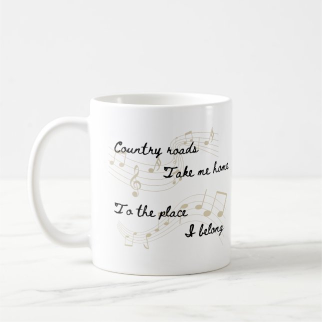 Country Roads AMPU-Tasse Kaffeetasse (Links)