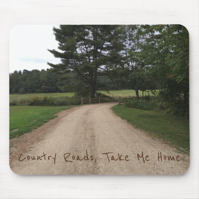 Country Roads Mouse Pad Mousepad (Vorne)