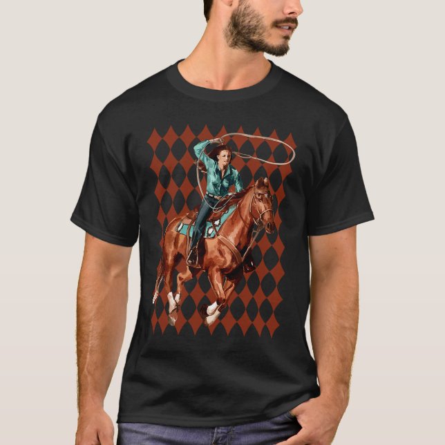 Country Rodeo Southern Texas Howdy Equestrian Cowg T-Shirt (Vorderseite)