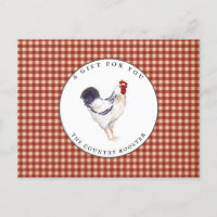 Country Rooster Farmhouse Geschenkgutschein