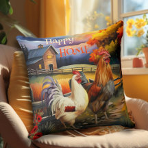 Country Rooster Hühnerfarm Art