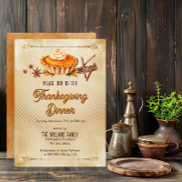 Country Ruskin Pumpkin Pie Erntedank Dinner