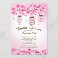 Country Rustic Mason Jars Kinderdusche Einladung