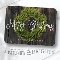 Country Rustic Wood frohe Weihnachtsgrüße