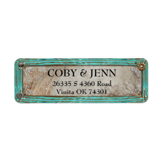 Country Rusticise Frame Address Label