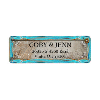 Country Rusticise Frame Address Label