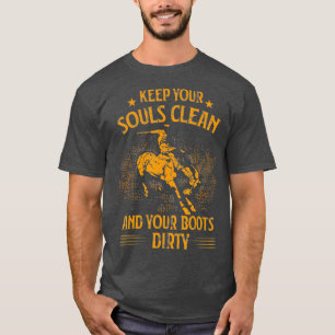 Country Saloon Western Rodeo Geschenk Idee Cowboy T-Shirt