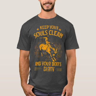 Country Saloon Western Rodeo Geschenk Idee Cowboy T-Shirt