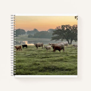 Country Scene Spirale Notebook Notizbuch