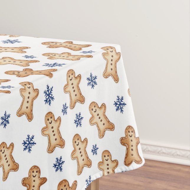 Country Snowflakes Gingerbread Cookies Christmas Tischdecke (Beispiel)