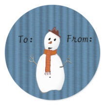 Country Snowman Gift Tags