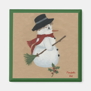 Country Snowman Magnet
