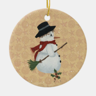 Country Snowman Ornament