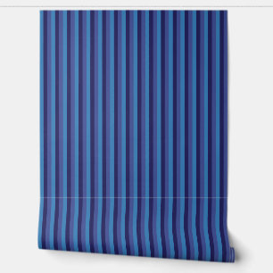 Country Style 1/4" Rustikale blaue Streifen Tapete