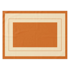 Country style, verbrannt orange, neutrale Baumwoll Tischdecke