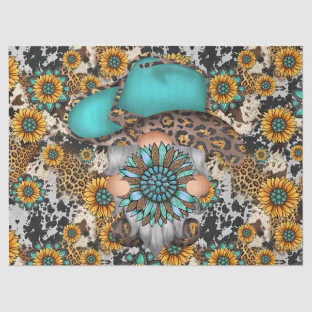 Country Sunflores Seidenpapier (Vorderseite)