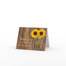 Country Sunflower Mason Jar Design