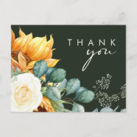 Country Sunflower Script | Green Wedding Danke