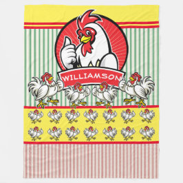 Country Sunshine Huhn Fleece Blanket
